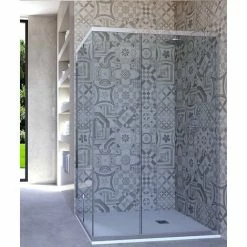 Box Doccia Angolare Porta Scorrevole 60x70 Cm Trasparente