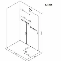 Bagno Italia Cabina Idromassaggio 6 Getti Con Vasca Box Doccia 120x85 Multifunzione -COSTWAY shop 12227832 5