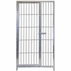 Pannello Modulare Con Porta Per Box Per Cani Zincatura Elettrolitica 100 Cm X H 180 Cm
