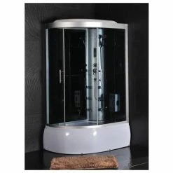 Bagno Italia Box Idromassaggio Cabina Doccia Multifunzione 115x90cm Versione Sinistra Con Vasca Bagno Turco Sauna -COSTWAY shop 13140484 3