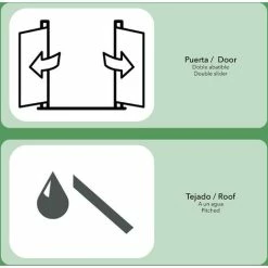 Box In Metallo Per Bicicletta Gardiun Veloc II (X4) 4,02 M² Esterni 198x203x157 Cm -COSTWAY shop 13160311 3