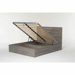 Letto Contenitore Cangu' Hi-Box Matrimoniale 160X190 Rovere Grigio