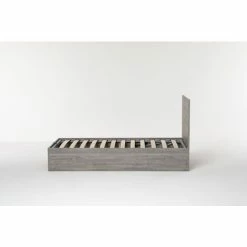 Letto Contenitore Cangu' Hi-Box Singolo 90X190 Rovere Grigio -COSTWAY shop 15740588 4