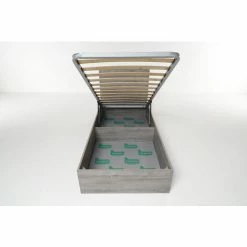 Letto Contenitore Cangu' Hi-Box Singolo 90X190 Rovere Grigio -COSTWAY shop 15740588 5