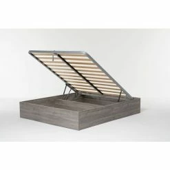 Letto Contenitore Cangu' Bed Box Matrimoniale 160X190 Rovere Grigio