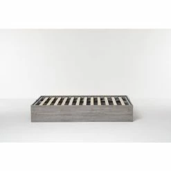 Letto Contenitore Cangu' Bed Box Singolo Grande 120X190 Rovere Grigio -COSTWAY shop 15740594 5