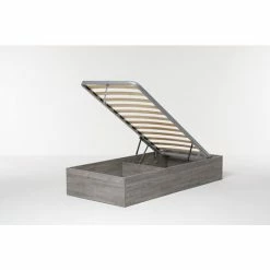 Letto Contenitore Cangu' Bed Box Singolo 90X190 Rovere Grigio