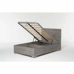 Letto Contenitore Cangu' Hi-Box 120X190 C/Piedini Rovere Grigio