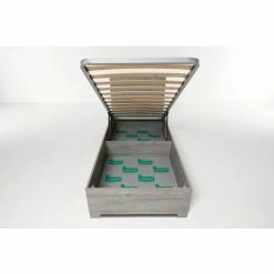 Letto Contenitore Cangu' Hi-Box 90X190 C/Piedini Rovere Grigio -COSTWAY shop 15741514 5