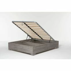 Letto Contenitore Cangu' Bed Box 160X190 C/Piedini Rovere Grigio