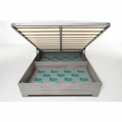 Letto Contenitore Cangu' Bed Box 160X190 C/Piedini Rovere Grigio -COSTWAY shop 15741519 5