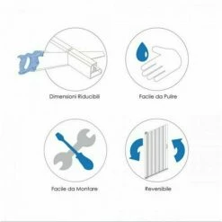 Box Doccia 70x90 A Soffietto In Pvc Mod. Luna -COSTWAY shop 16596281 4