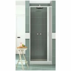 Box Doccia Nicchia Vergine 70xh185 In Pvc Apertura Laterale -COSTWAY shop 16596326 3