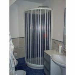 Box Doccia Scorpione 80x80cm Apertura Semicircolare Laterale -COSTWAY shop 16596338 3