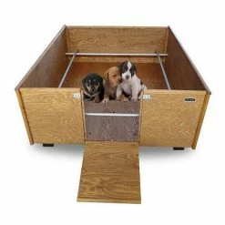 Box Parto In Legno Per Cani Cassa Sala Per Cuccioli MADE IN ITALY Mod. Standard L100 X P120 X 40H