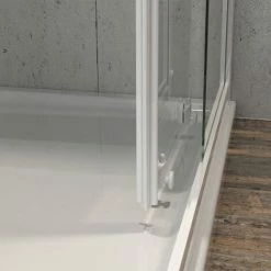 Ogomondo Box Cabina Doccia Angolare Corner Due Ante Scorrevoli Cristallo Temprato Trasparente Misure 66.5-69.5x66.5-69.5xh185 Cm Trasparente - Confezione 1 8 Ogomondo Box Cabina Doccia Angolare Corner Due Ante Scorrevoli Cristallo Temprato Trasparente Misure 66.5-69.5x66.5-69.5xh185 Cm Trasparente - Confezione 1 -COSTWAY shop 19775159 4