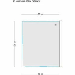 Ogomondo Box Cabina Doccia Corner 3 Lati Cristallo Temprato Serigrafato 80x100x80 Sinistro 7 Ogomondo Box Cabina Doccia Corner 3 Lati Cristallo Temprato Serigrafato 80x100x80 Sinistro -COSTWAY shop 20133030 4