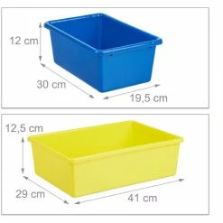 Relaxdays Scaffale Portagiochi, Per La Cameretta Dei Bambini, 12 Box, Mobile Portaoggetti, HLP: 87,5x86 X31 Cm, Colorato -COSTWAY shop 23186163 5
