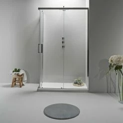 BOX DOCCIA ELITE ANGOLARE 70x80 CM SCORREVOLE TRASPARENTE