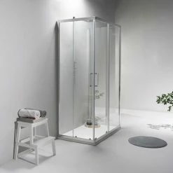 BOX DOCCIA ELITE TRE LATI 70x120x70 CM SCORREVOLE TRASPARENTE 8 BOX DOCCIA ELITE TRE LATI 70x120x70 CM SCORREVOLE TRASPARENTE -COSTWAY shop 25793178 4