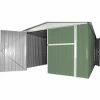 Box Garage Lamiera Deposito In Acciaio Zincato 360x600cm X H2.32m - 346KG – 21,6mq - VERDE