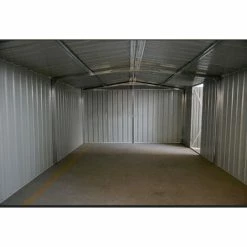 Box Garage Lamiera Deposito In Acciaio Zincato 360x600cm X H2.32m - 346KG – 21,6mq - VERDE -COSTWAY shop 2670430 5