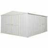 Garage Deposito Lamiera Box In Acciaio Zincato 360x430cm X H2.10m - 185KG - 15,48mq - BIANCO