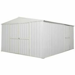 Garage Deposito Lamiera Box In Acciaio Zincato 360x430cm X H2.10m - 185KG - 15,48mq - BIANCO