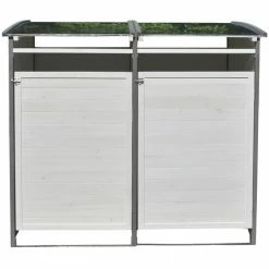 Pattumiera Melko Box Rivestimento Pattumiera Doppio Box 240 Litri Con Parete Posteriore