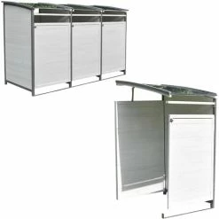 Pattumiera Melko Box Pattumiera Da 120 Litri Box Pattumiera In Legno Casa