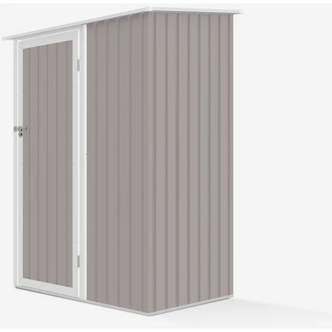 Box Lamiera Giardino Zincata Metallo Grigio Casetta Utensili Amalfi 143X89x186cm 5 Box Lamiera Giardino Zincata Metallo Grigio Casetta Utensili Amalfi 143X89x186cm - immagine 5