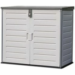 Armadio In Resina Baule Esterno Bidoni Rifiuti Biciclette Legna Da Giardino Box