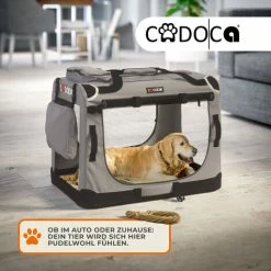 CADOCA Box Per Il Trasporto Di Cani Gatti Trasportino Per Animali Per Auto Grigio Diverse Grandezze M - Grau (de) -COSTWAY shop 33410704 3