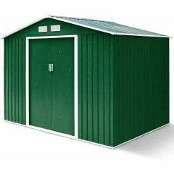 Ripostiglio Da Esterno Armadio Da Giardino Box Casetta In Acciao E Zinco 213x185x127cm