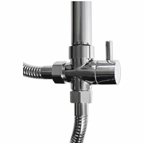 Colonna Doccia Da Bagno Saliscendi Con Soffione Fisso Tondo Doccetta Telefono Multigetto Asta 98 Cm Con Portasapone Sistema Anticalcare Box Doccia 4 Colonna Doccia Da Bagno Saliscendi Con Soffione Fisso Tondo Doccetta Telefono Multigetto Asta 98 Cm Con Portasapone Sistema Anticalcare Box Doccia - immagine 4