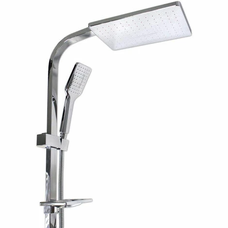 Colonna Doccia Da Bagno Saliscendi Con Soffione Fisso Doccetta Telefono Multigetto Asta 98 Cm Con Portasapone Sistema Anticalcare Box Doccia 2 Colonna Doccia Da Bagno Saliscendi Con Soffione Fisso Doccetta Telefono Multigetto Asta 98 Cm Con Portasapone Sistema Anticalcare Box Doccia - immagine 2