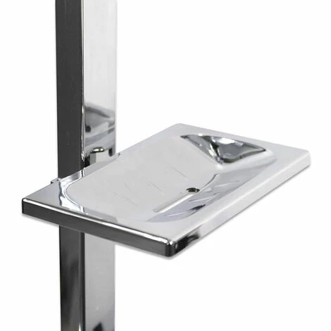 Colonna Doccia Da Bagno Saliscendi Con Soffione Fisso Doccetta Telefono Multigetto Asta 98 Cm Con Portasapone Sistema Anticalcare Box Doccia 3 Colonna Doccia Da Bagno Saliscendi Con Soffione Fisso Doccetta Telefono Multigetto Asta 98 Cm Con Portasapone Sistema Anticalcare Box Doccia - immagine 3