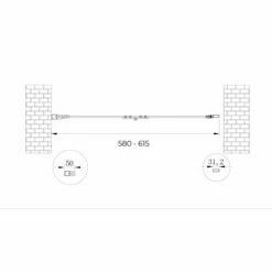 Porta Box Doccia Con Apertura A Libro Pieghevole A Soffietto Per Installazione In Nicchia H 190 Cromo Trasparente Anticalcare Misura 58-61,5 -COSTWAY shop 42155017 4