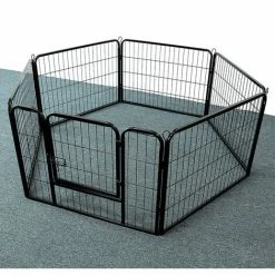 Recinto Per Cani Box Per Animali Pieghevole Con Pannelli Di Rete Metallica 6 Compresse 80 X 60cm 8 Recinto Per Cani Box Per Animali Pieghevole Con Pannelli Di Rete Metallica 6 Compresse 80 X 60cm -COSTWAY shop 47301340 4
