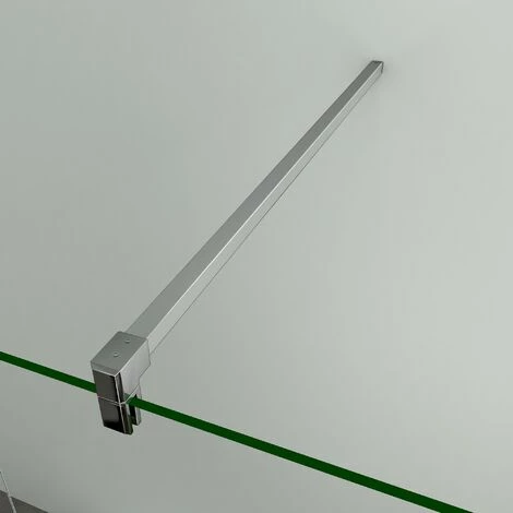 Box Doccia Parete Walk In Con Barra Stabilizzatrice Tagliabile 140cm Cristallo Temperato Trasparente Easyclean 8mm 50x200cm 4 Box Doccia Parete Walk In Con Barra Stabilizzatrice Tagliabile 140cm Cristallo Temperato Trasparente Easyclean 8mm 50x200cm - immagine 4