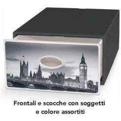 BOX DECO DOMO LIVING QBOX LARGE NERO CITTÀ
