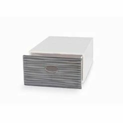 BOX WAVE DOMOLIVING QBOX LARGE GRIGIO BIANCO 15 X 28 X 40 CM