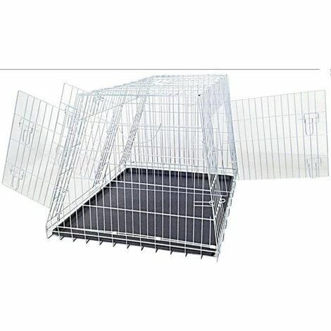 Trasportino Box Zincato Obliquo E Con Tre Porte E Fondo In ABS Per Cani E Gatti 1 Trasportino Box Zincato Obliquo E Con Tre Porte E Fondo In ABS Per Cani E Gatti