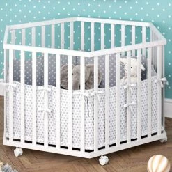 Box Per Bambini „Estrella“ Bianco Con Inserto VitaliSpa -COSTWAY shop 52052993 5