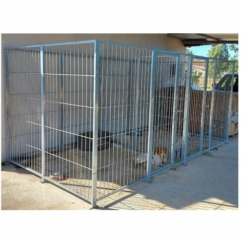 2 Box Per Cani Da Esterno Con Zincatura A Caldo Ciascuno Da 200x200x Altezza 180 Cm 1 2 Box Per Cani Da Esterno Con Zincatura A Caldo Ciascuno Da 200x200x Altezza 180 Cm