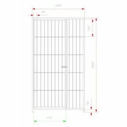 2 Box Per Cani Da Esterno Con Zincatura A Caldo Ciascuno Da 200x200x Altezza 180 Cm 9 2 Box Per Cani Da Esterno Con Zincatura A Caldo Ciascuno Da 200x200x Altezza 180 Cm -COSTWAY shop 53495284 5