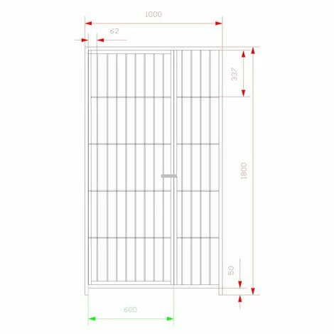 2 Box Per Cani Da Esterno Con Zincatura A Caldo Ciascuno Da 200x200x Altezza 180 Cm 5 2 Box Per Cani Da Esterno Con Zincatura A Caldo Ciascuno Da 200x200x Altezza 180 Cm - immagine 5