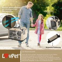 LOVPET® Trasportino Per Cani - Box Per Cani Pieghevole Incl. Borsa Per Il Trasporto E Ciotola - Borsa Per Il Trasporto Di Animali Domestici, Cani E Gatti - Casetta Per Il Trasporto Di Animali Domesti -COSTWAY shop 53562533 5