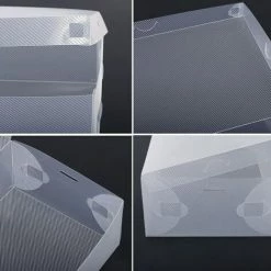 Set 10 Pz Scatola Contenitore Organizzatore Scarpe Trasparent Box Salvaspazio 8 Set 10 Pz Scatola Contenitore Organizzatore Scarpe Trasparent Box Salvaspazio -COSTWAY shop 53566965 4