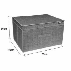 Trade Shop - Box Scatola Salvaspazio Portatutto Contenitore Organizer 50 X 40 X 30 Cm 69695